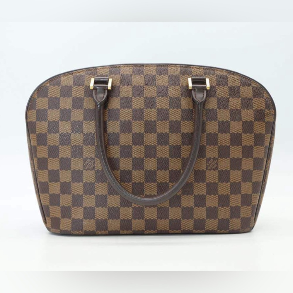 LOUIS VUITTON SARRIA HORIZONTAL HAND BAG DAMIER EBENE